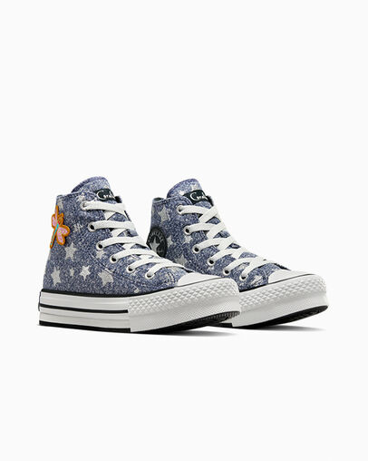 Zapatos Plataforma Converse Converse x Coraline Chuck Taylor All Star EVA Lift Niños Negras Chile | C-38597049