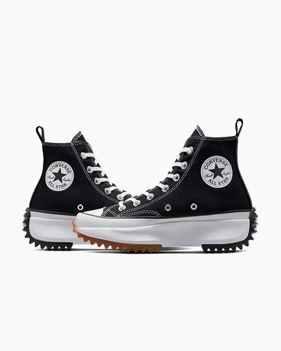 Zapatos Plataforma Converse Run Star Hike Hombre Negras Blancas Chile | C-84936529