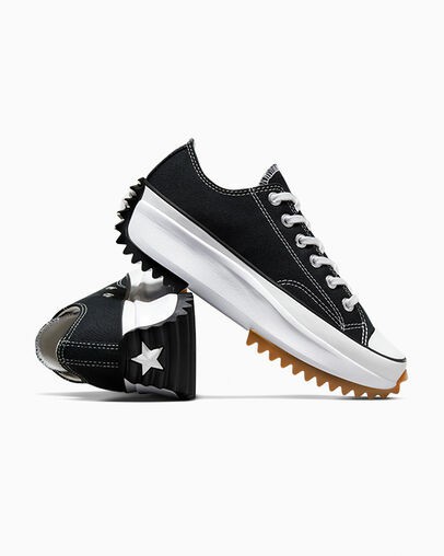 Zapatos Plataforma Converse Run Star Hike Hombre Negras Blancas Chile | C-64297809