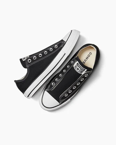 Zapatos Slip On Converse Chuck Taylor All Star Hombre Negras Blancas Chile | C-56487939