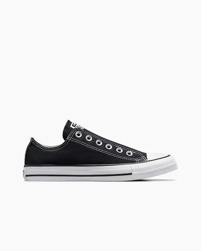 Zapatos Slip On Converse Chuck Taylor All Star Hombre Negras Blancas Chile | C-56487939