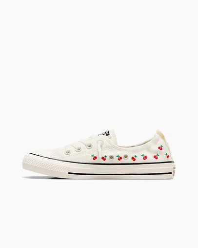 Zapatos Slip On Converse Chuck Taylor All Star Shoreline Cherry Mujer Blancas Rojas Verde Chile | C-96324879