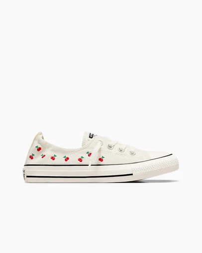 Zapatos Slip On Converse Chuck Taylor All Star Shoreline Cherry Mujer Blancas Rojas Verde Chile | C-96324879