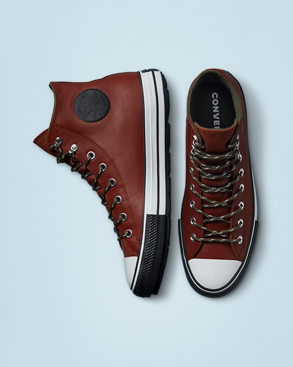 Botas Montaña Converse Chuck Taylor All Star Hombre Marrones Blancas Negras | Chile-32514