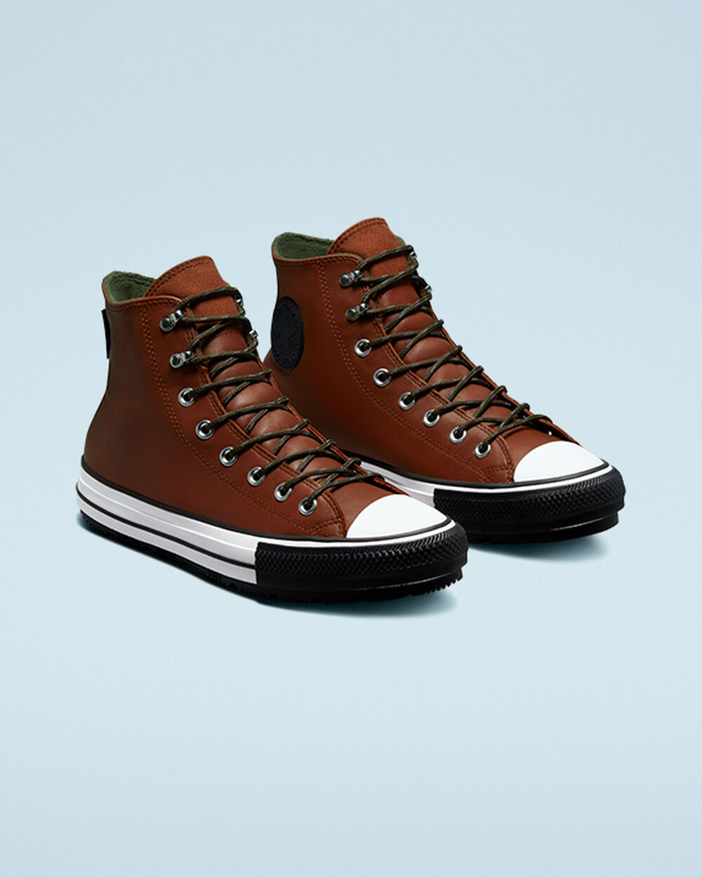 Botas Montaña Converse Chuck Taylor All Star Hombre Marrones Blancas Negras | Chile-32514