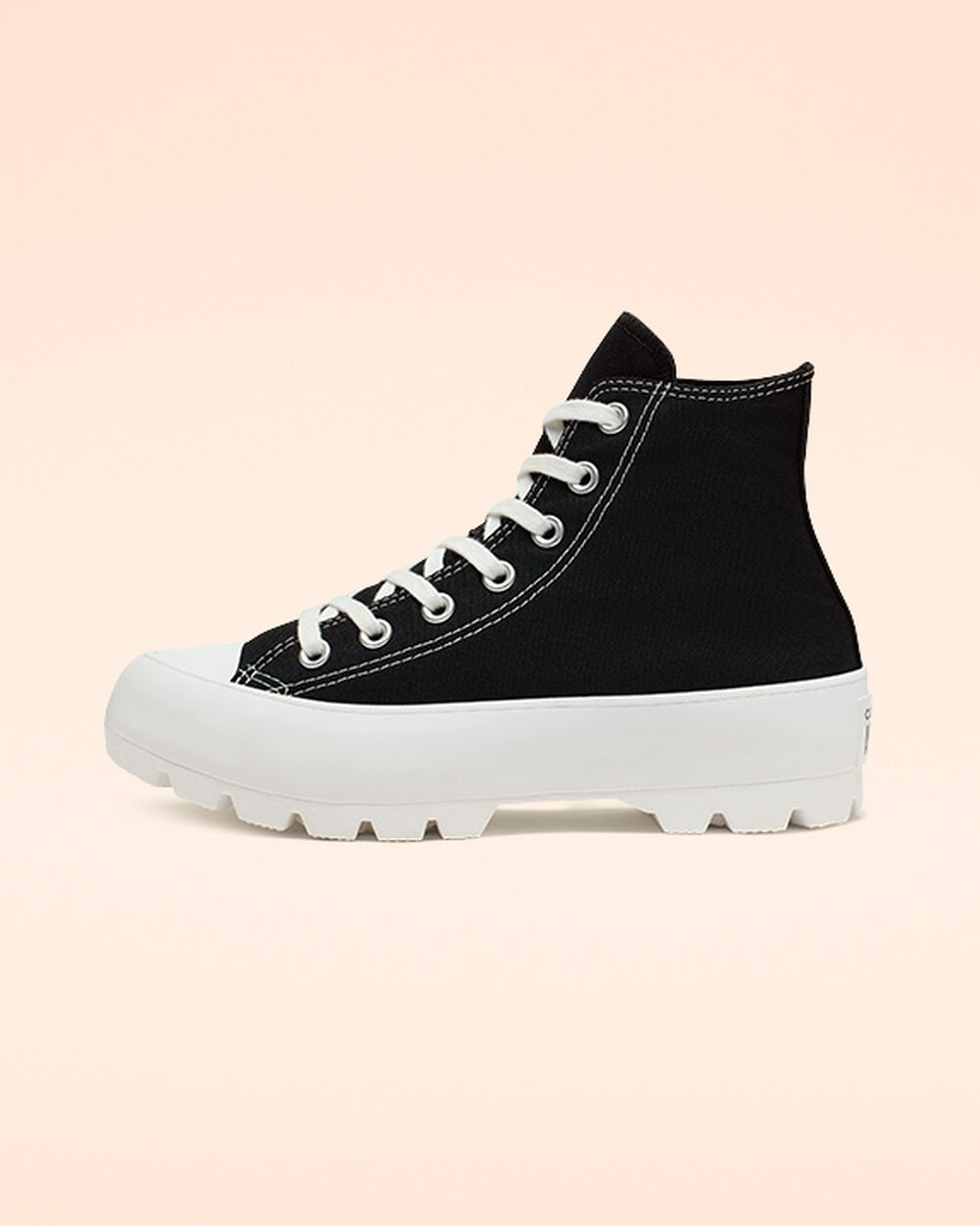 Botas de Invierno Converse Chuck Taylor All Star Lugged Mujer Negras Blancas Negras | Chile-04716