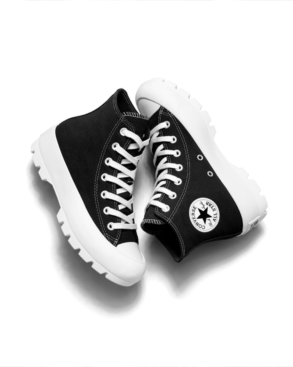 Botas de Invierno Converse Chuck Taylor All Star Lugged Mujer Negras Blancas Negras | Chile-04716