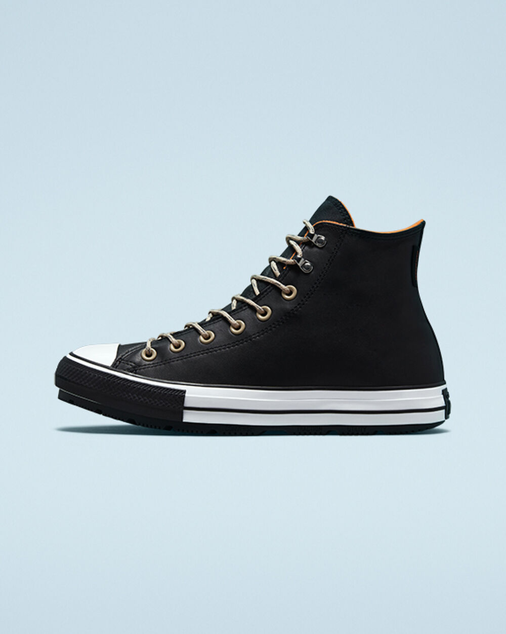 Botas de Invierno Converse Chuck Taylor All Star Mujer Negras Blancas Negras | Chile-09143