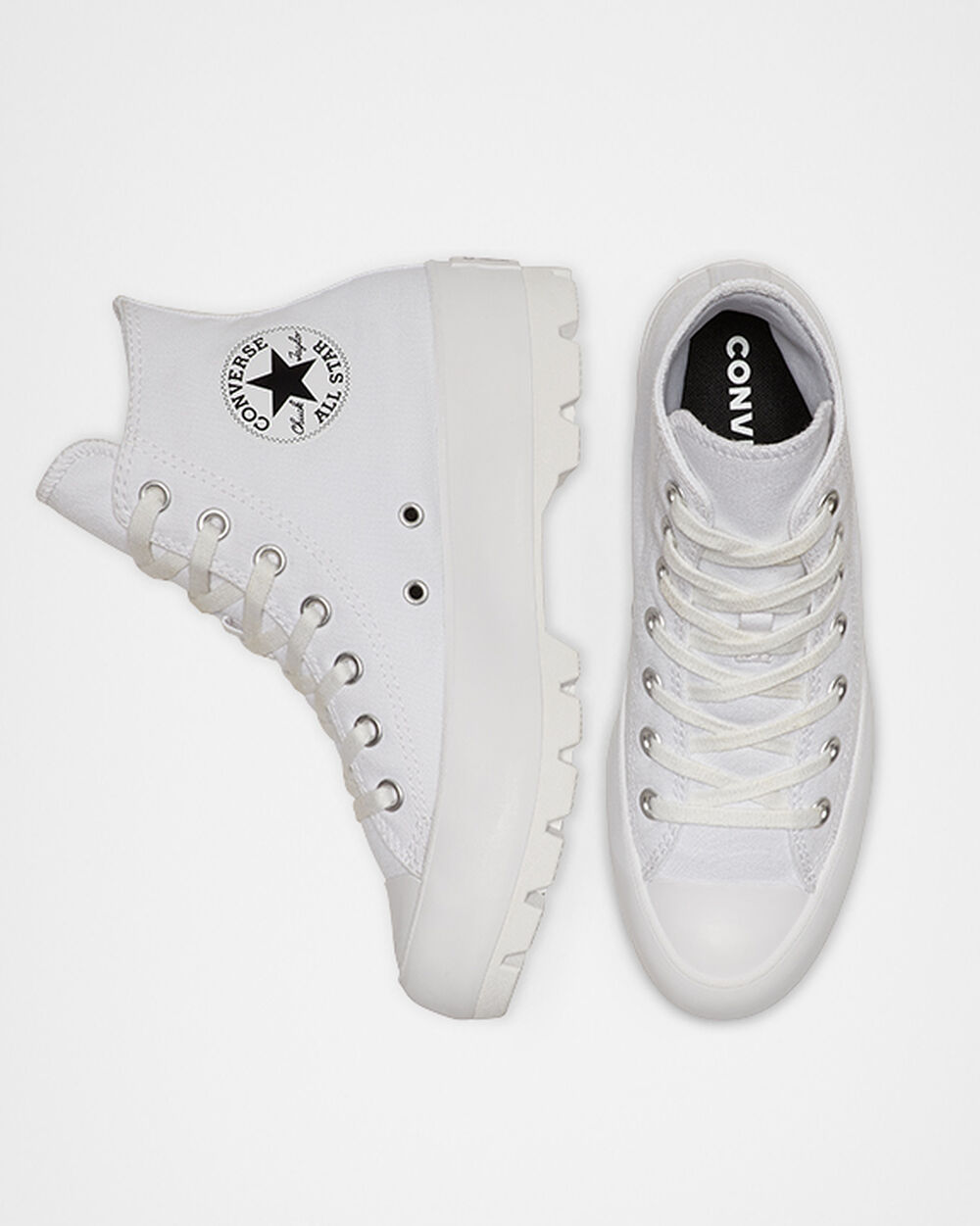 Botas de Invierno Converse Chuck Taylor All Star Lugged Mujer Blancas Negras Blancas | Chile-37186