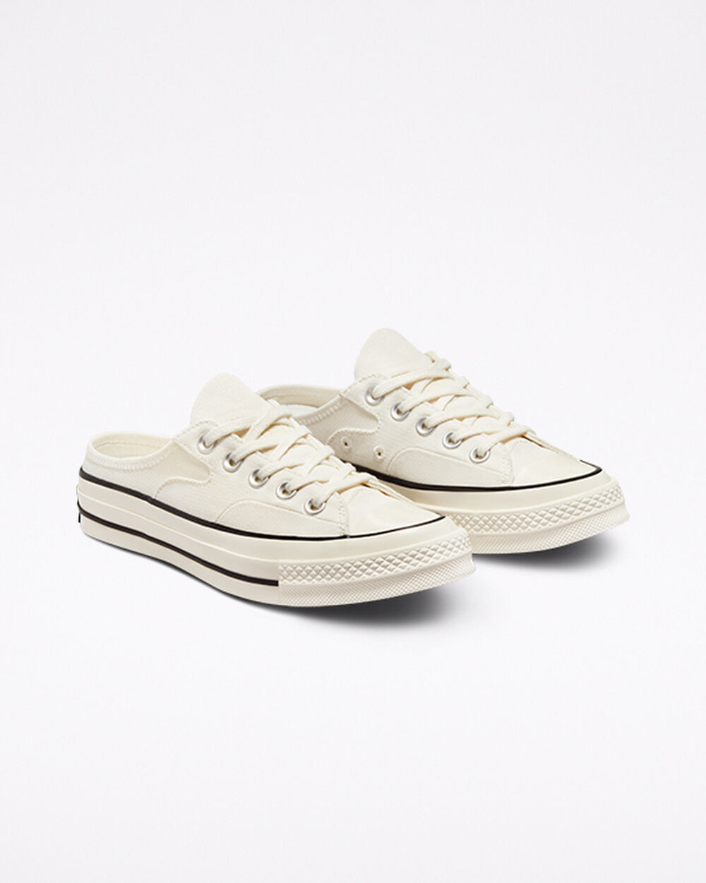 Mule Converse Chuck 70 Hombre Blancas Negras | Chile-47860