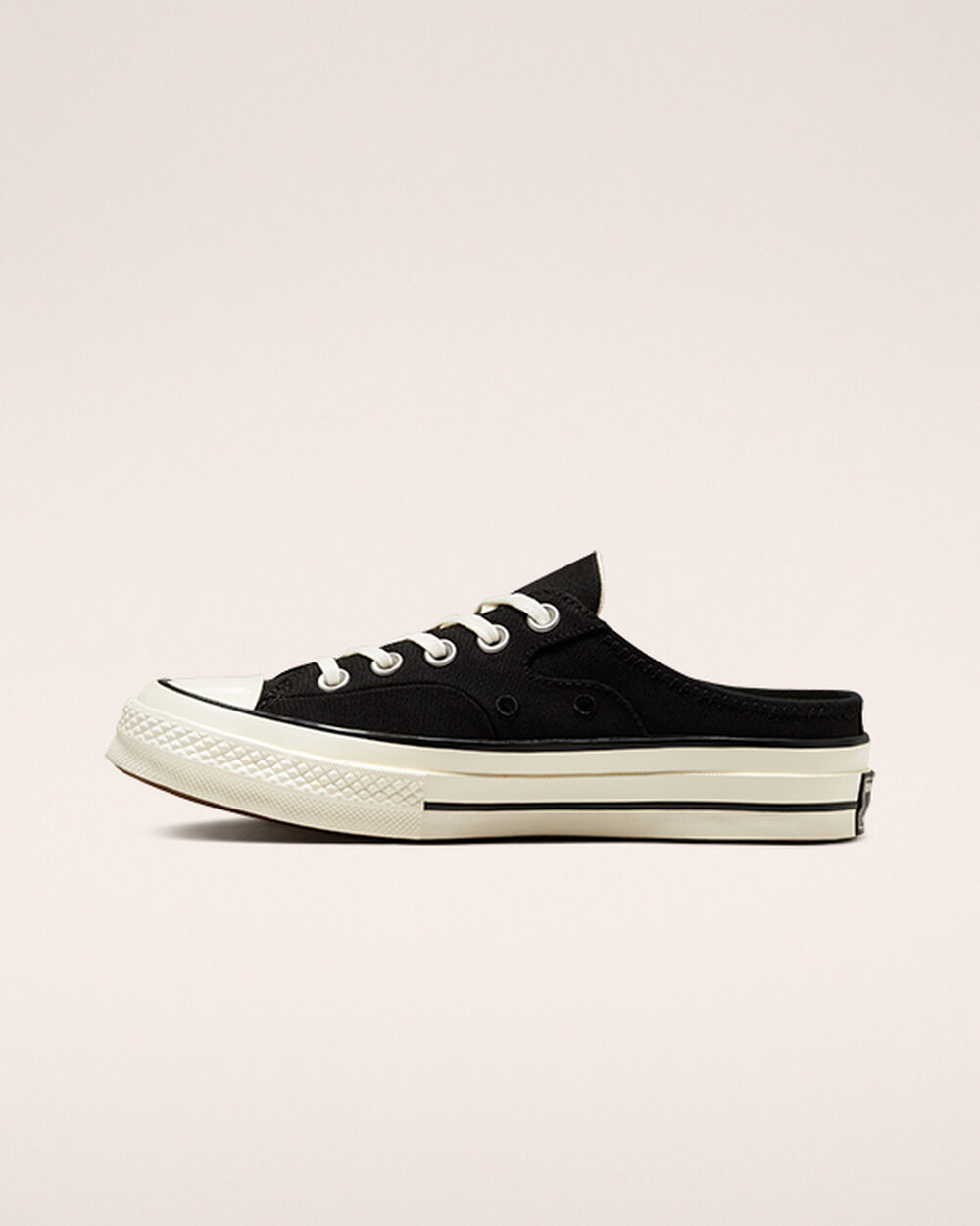 Mule Converse Chuck 70 Hombre Negras Blancas | Chile-38674