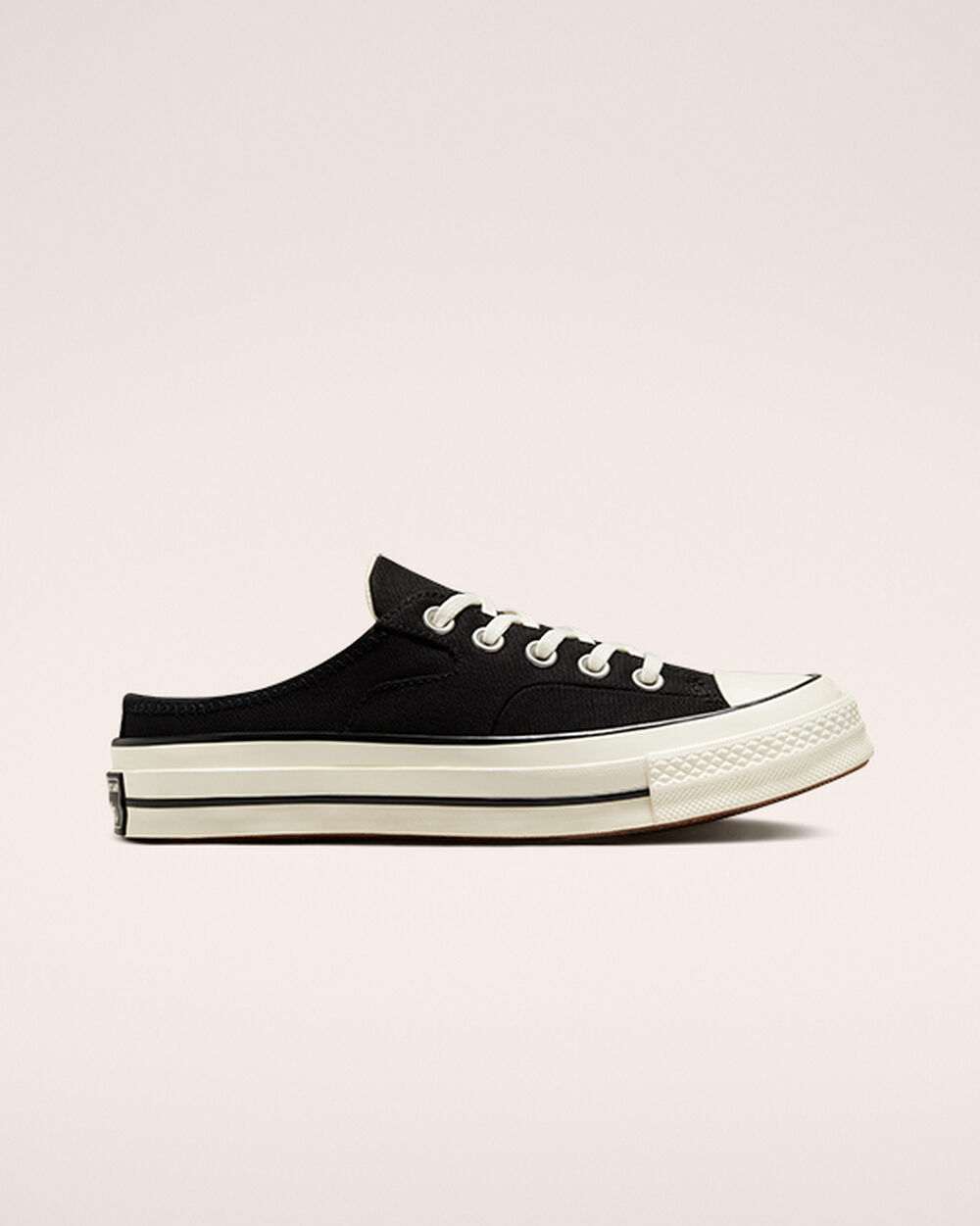 Mule Converse Chuck 70 Hombre Negras Blancas | Chile-38674