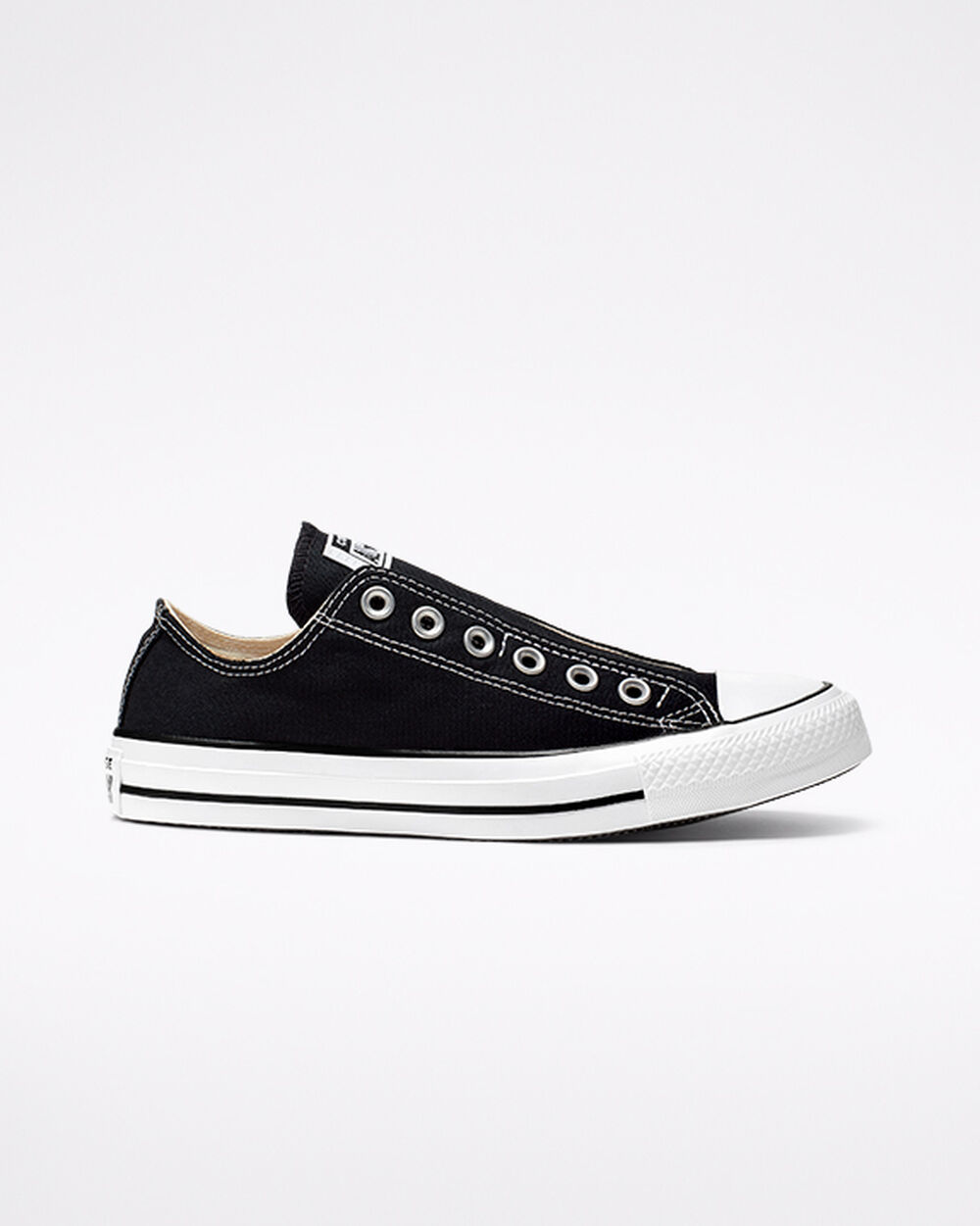 Slip On Converse Chuck Taylor All Star Hombre Negras Blancas Negras | Chile-32675