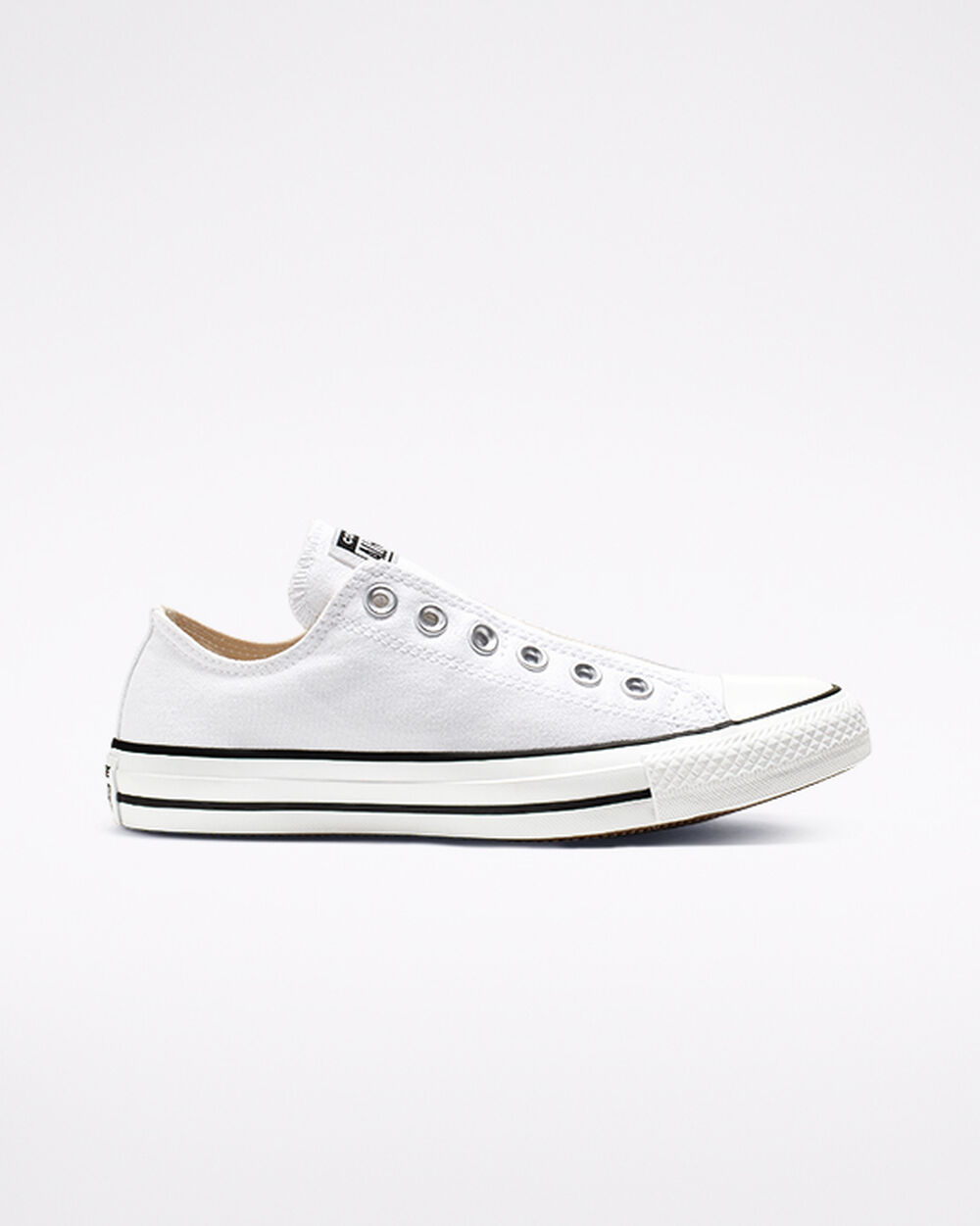 Slip On Converse Chuck Taylor All Star Hombre Blancas Negras Blancas | Chile-63298