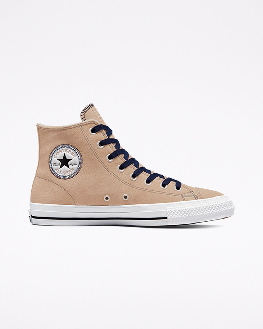 Zapatillas Converse CONS Chuck Taylor All Star Pro Mujer Kaki Negras Blancas | Chile-01534