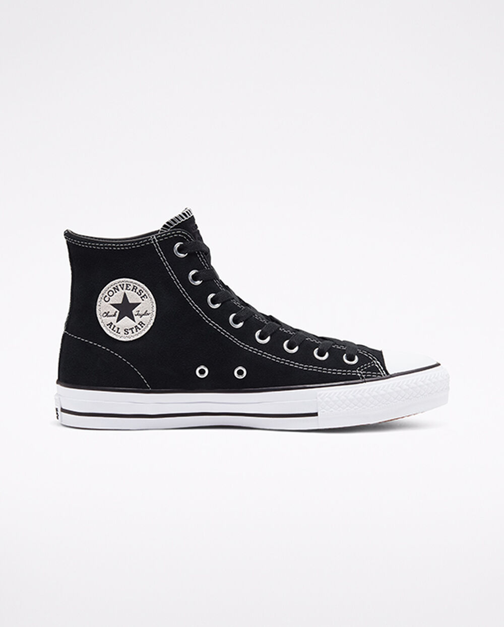 Zapatillas Converse CONS Chuck Taylor All Star Pro Hombre Negras Blancas | Chile-59106