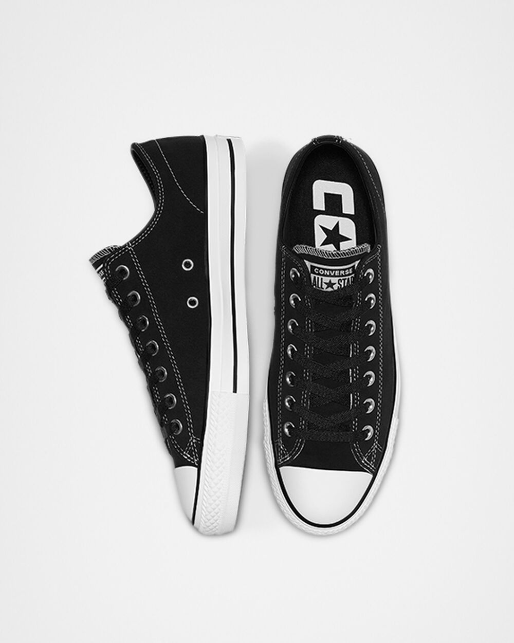 Zapatillas Converse CONS Chuck Taylor All Star Pro Hombre Negras Blancas | Chile-82157