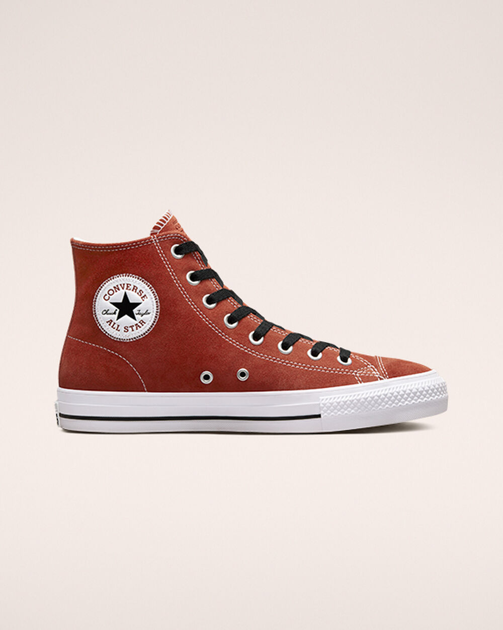 Zapatillas Converse CONS Chuck Taylor All Star Pro Mujer Rojas Oscuro Negras Blancas | Chile-96072