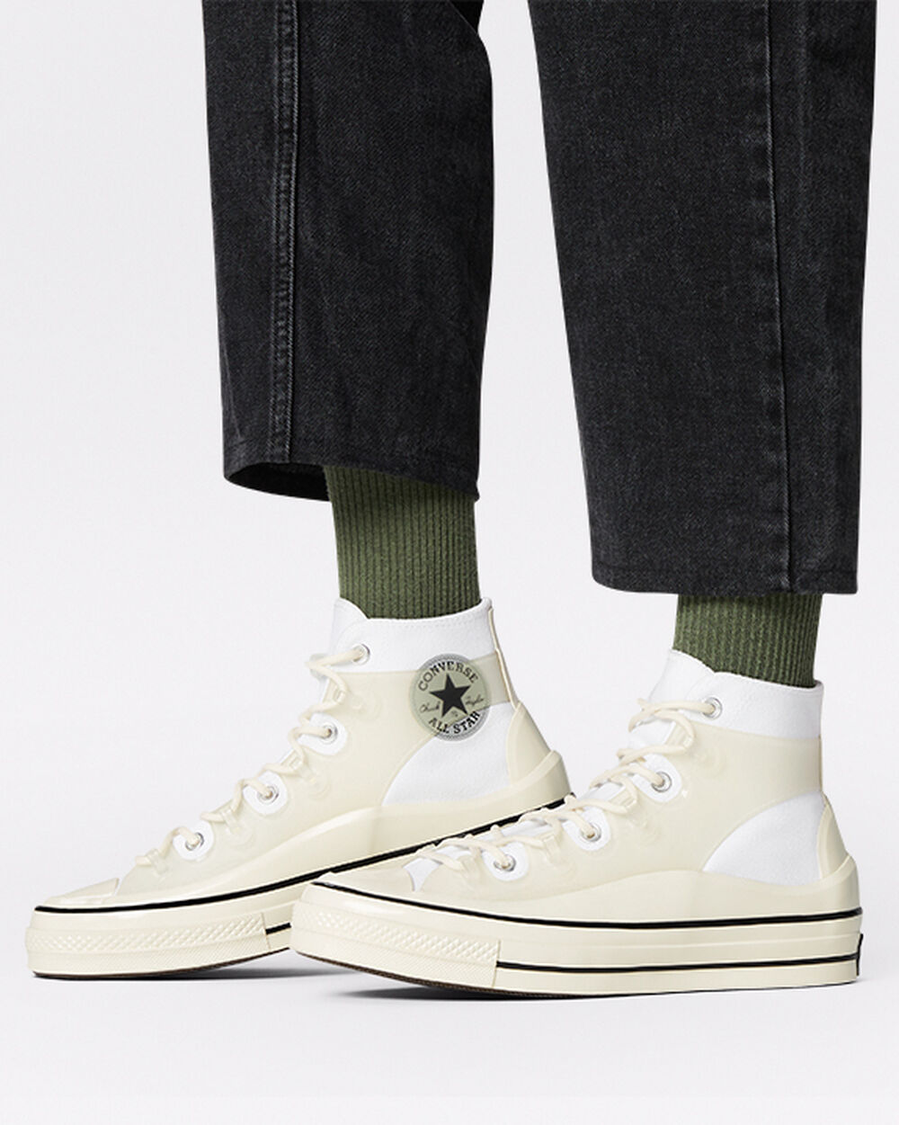 Zapatillas Converse Chuck 70 Hombre Blancas Negras | Chile-41509