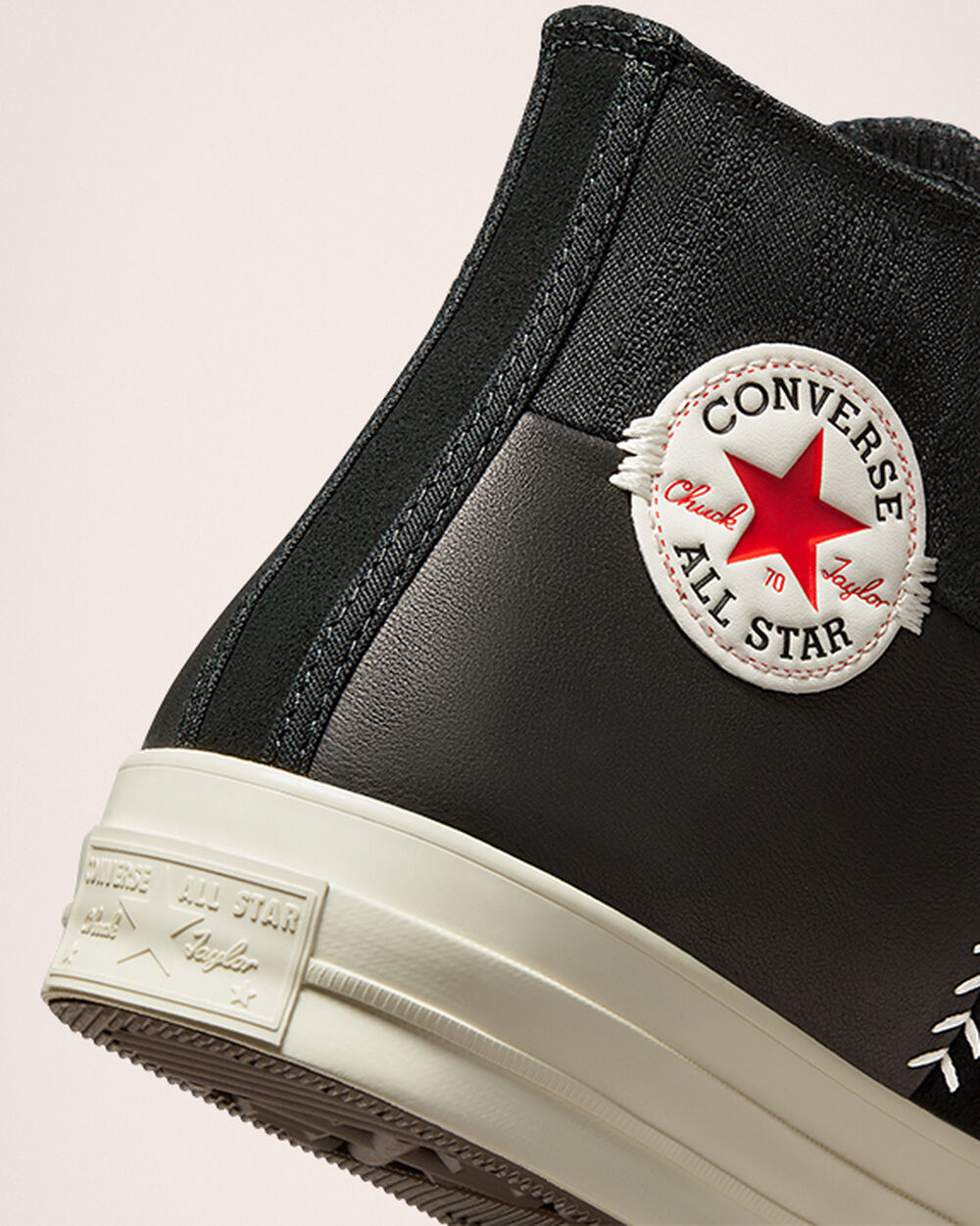 Zapatillas Converse Chuck 70 Hombre Negras Blancas Rojas | Chile-14729