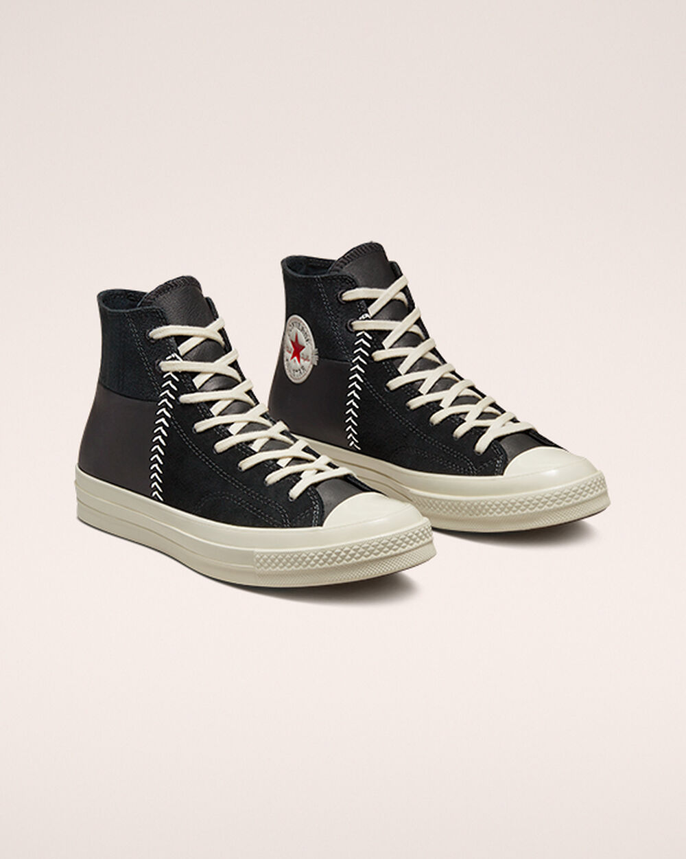 Zapatillas Converse Chuck 70 Hombre Negras Blancas Rojas | Chile-14729