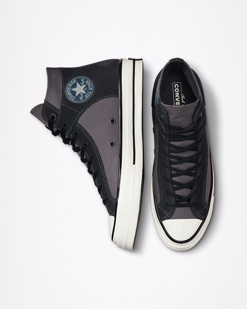 Zapatillas Converse Chuck 70 Hombre Negras Blancas | Chile-17068