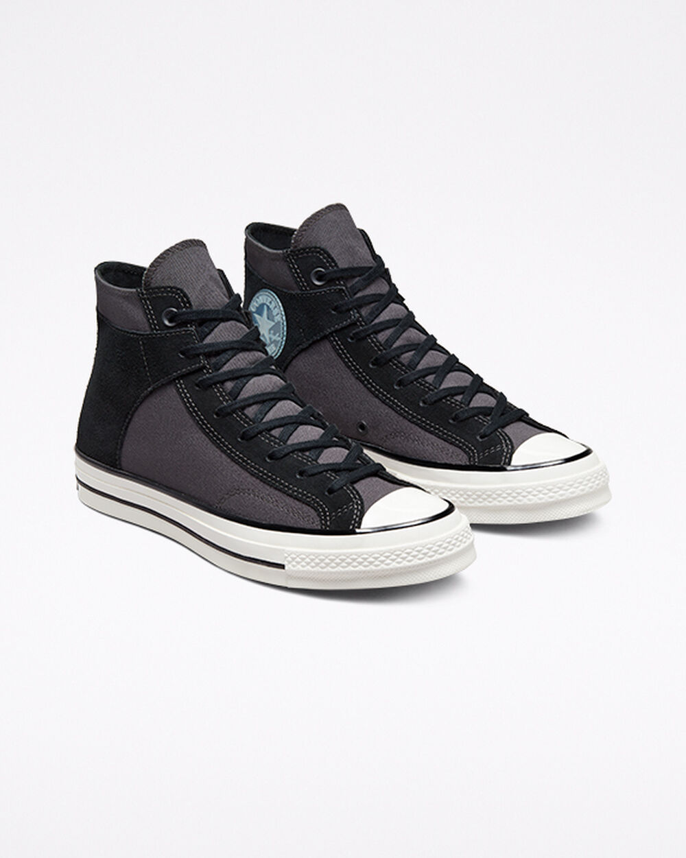 Zapatillas Converse Chuck 70 Hombre Negras Blancas | Chile-17068