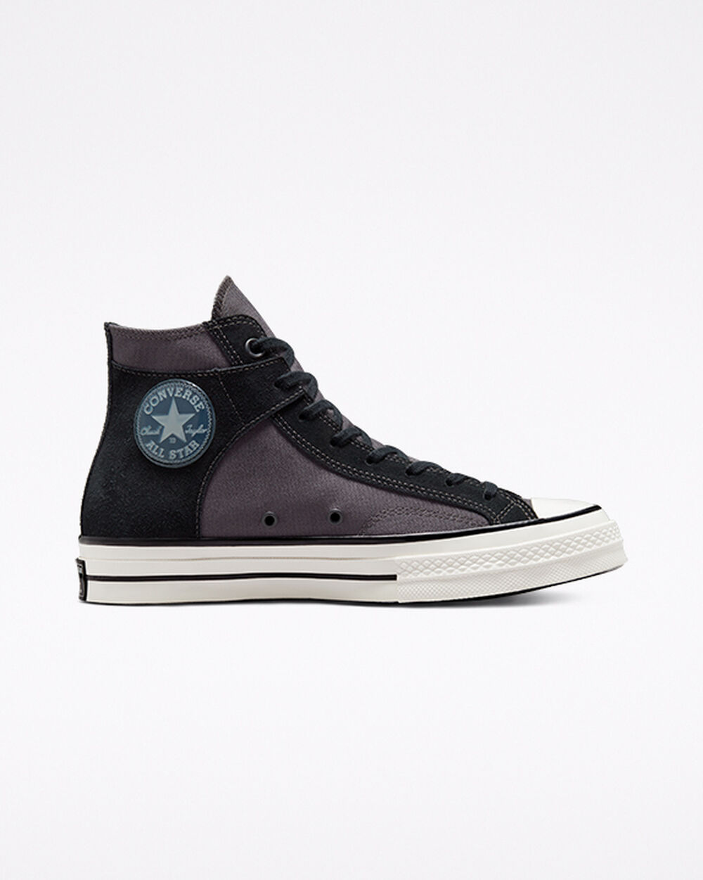 Zapatillas Converse Chuck 70 Hombre Negras Blancas | Chile-17068