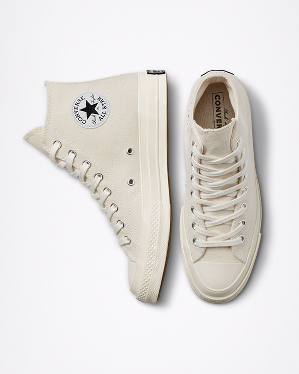 Zapatillas Converse Chuck 70 Mujer Beige Negras | Chile-48152