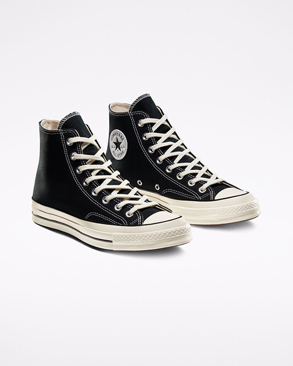 Zapatillas Converse Chuck 70 Mujer Negras Blancas | Chile-93524