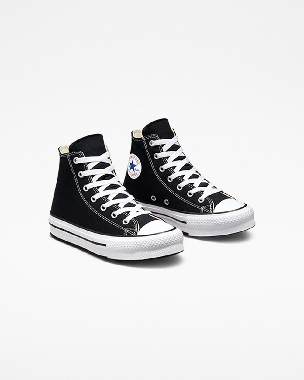 Zapatillas Converse Chuck Taylor All Star Niña Negras Blancas Negras | Chile-16594