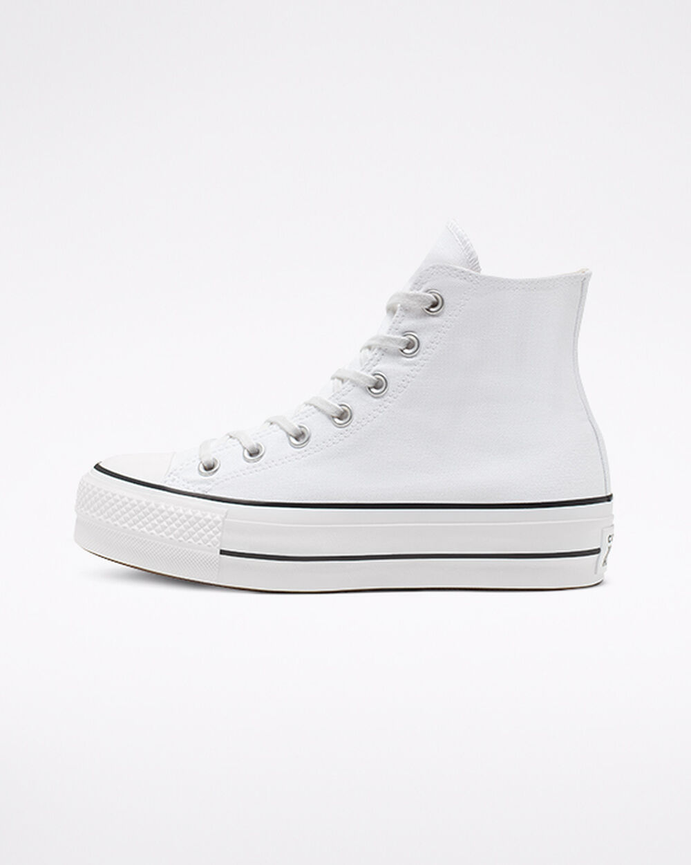 Zapatillas Converse Chuck Taylor All Star Mujer Blancas Negras Blancas | Chile-20493