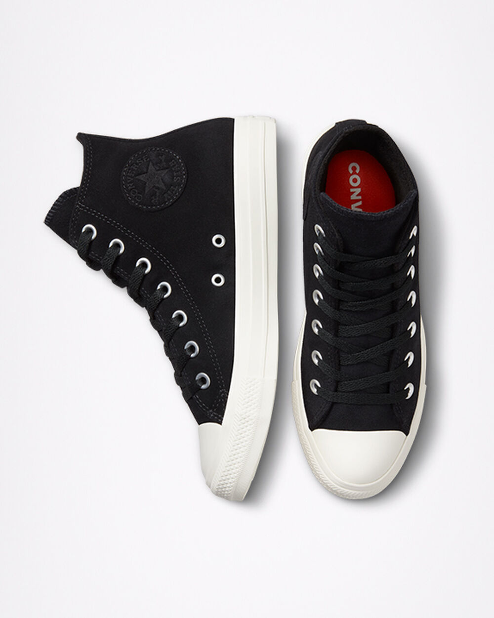 Zapatillas Converse Chuck Taylor All Star Mujer Negras Blancas | Chile-23468