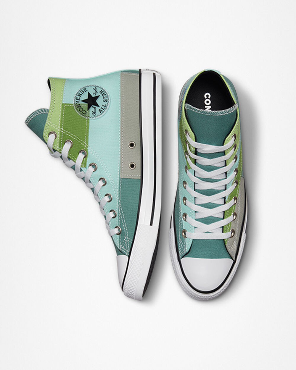 Zapatillas Converse Chuck Taylor All Star Mujer Azules Claro Verde Claro | Chile-27368