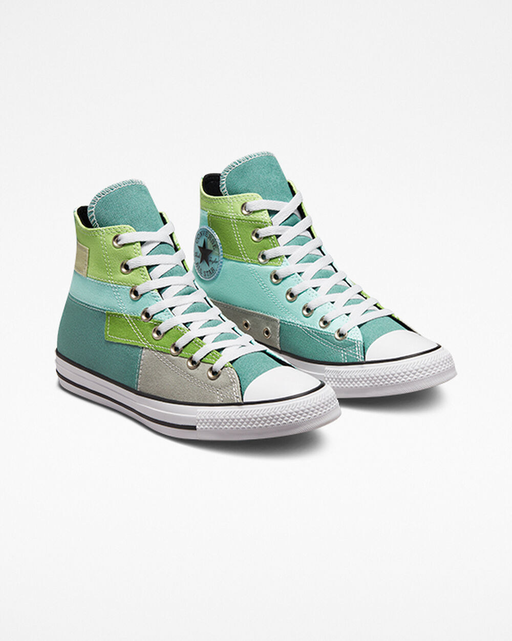 Zapatillas Converse Chuck Taylor All Star Mujer Azules Claro Verde Claro | Chile-27368