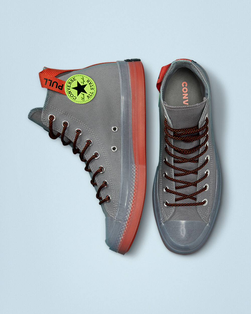 Zapatillas Converse Chuck Taylor All Star CX Hombre Gris Oscuro Naranjas | Chile-32760