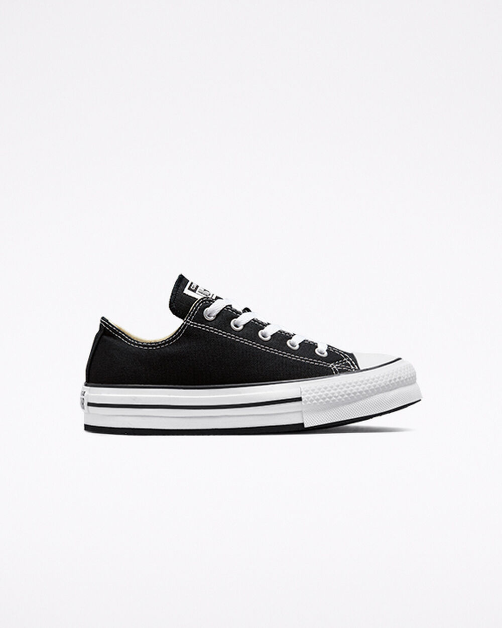 Zapatillas Converse Chuck Taylor All Star Niña Negras Blancas Negras | Chile-32796