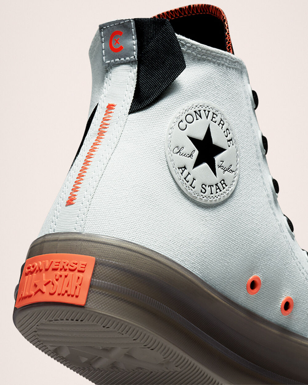 Zapatillas Converse Chuck Taylor All Star CX Mujer Plateadas Claro Negras Mango | Chile-35164