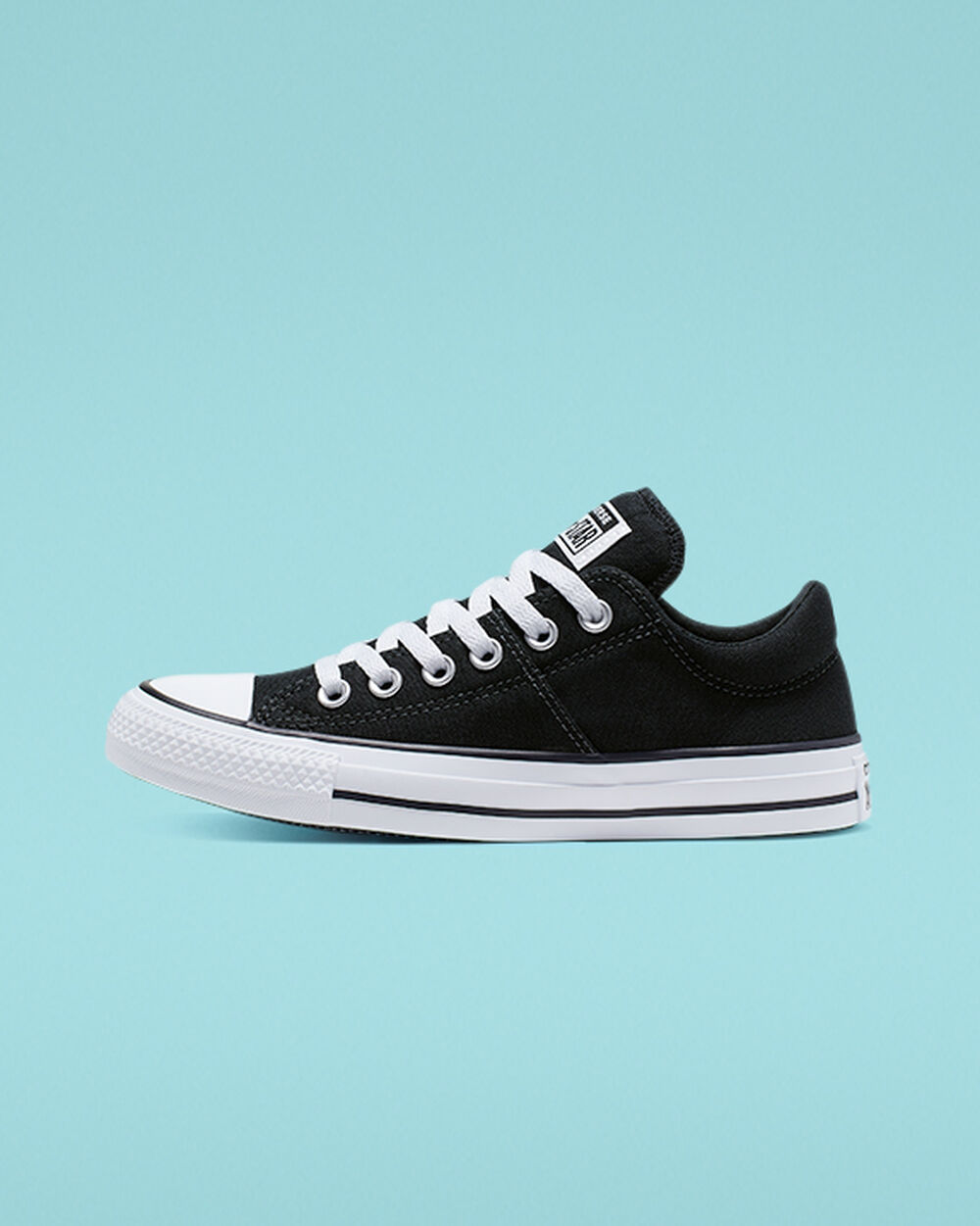 Zapatillas Converse Chuck Taylor All Star Madison Mujer Negras Blancas Negras | Chile-38190