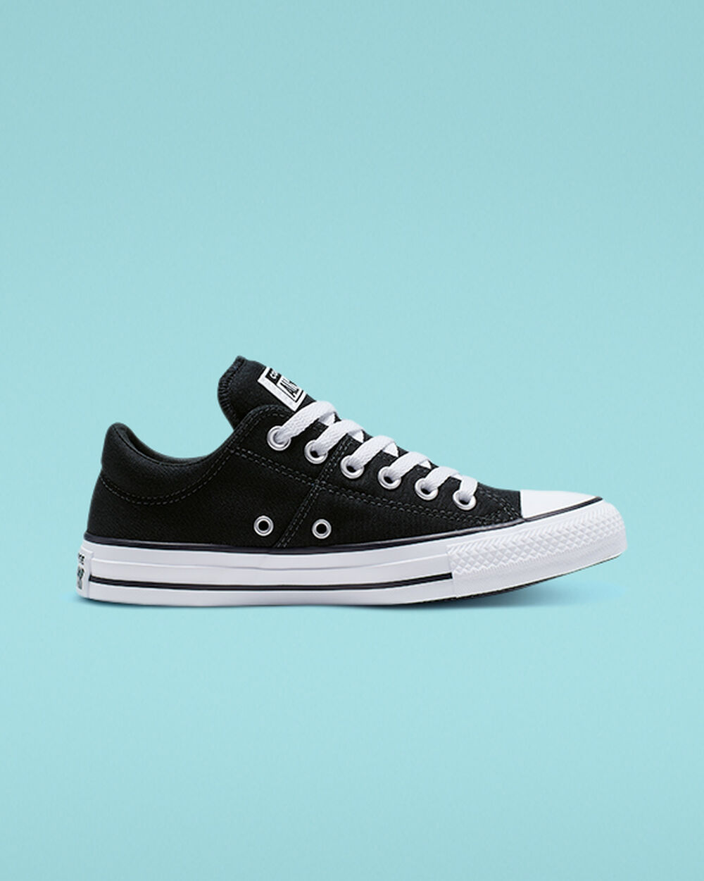 Zapatillas Converse Chuck Taylor All Star Madison Mujer Negras Blancas Negras | Chile-38190