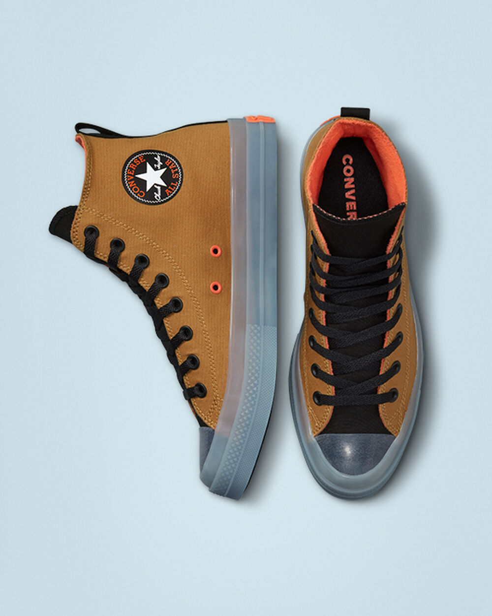 Zapatillas Converse Chuck Taylor All Star CX Mujer Marrones Negras Mango | Chile-38742