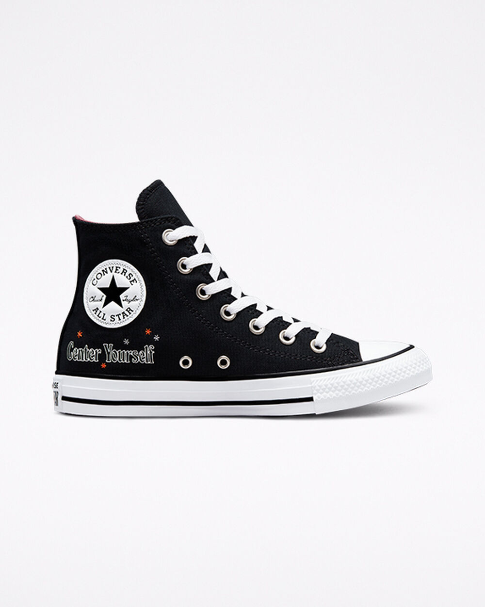 Zapatillas Converse Chuck Taylor All Star Mujer Negras Blancas Gris | Chile-41802