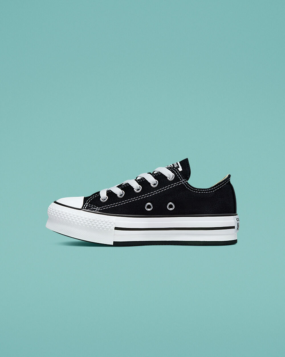 Zapatillas Converse Chuck Taylor All Star Niña Negras Blancas Negras | Chile-60317