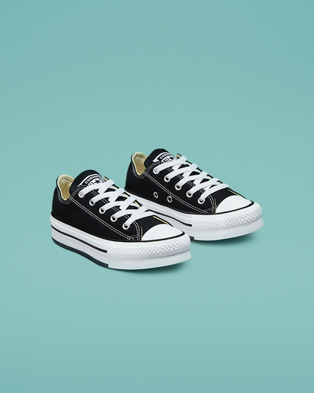 Zapatillas Converse Chuck Taylor All Star Niña Negras Blancas Negras | Chile-60317