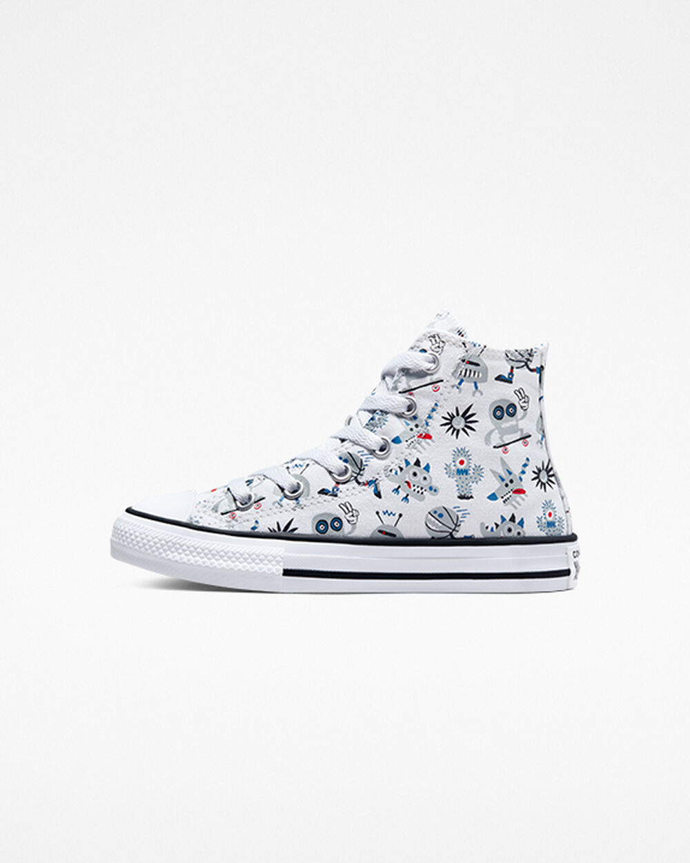 Zapatillas Converse Chuck Taylor All Star Niña Blancas Gris Azules | Chile-67150