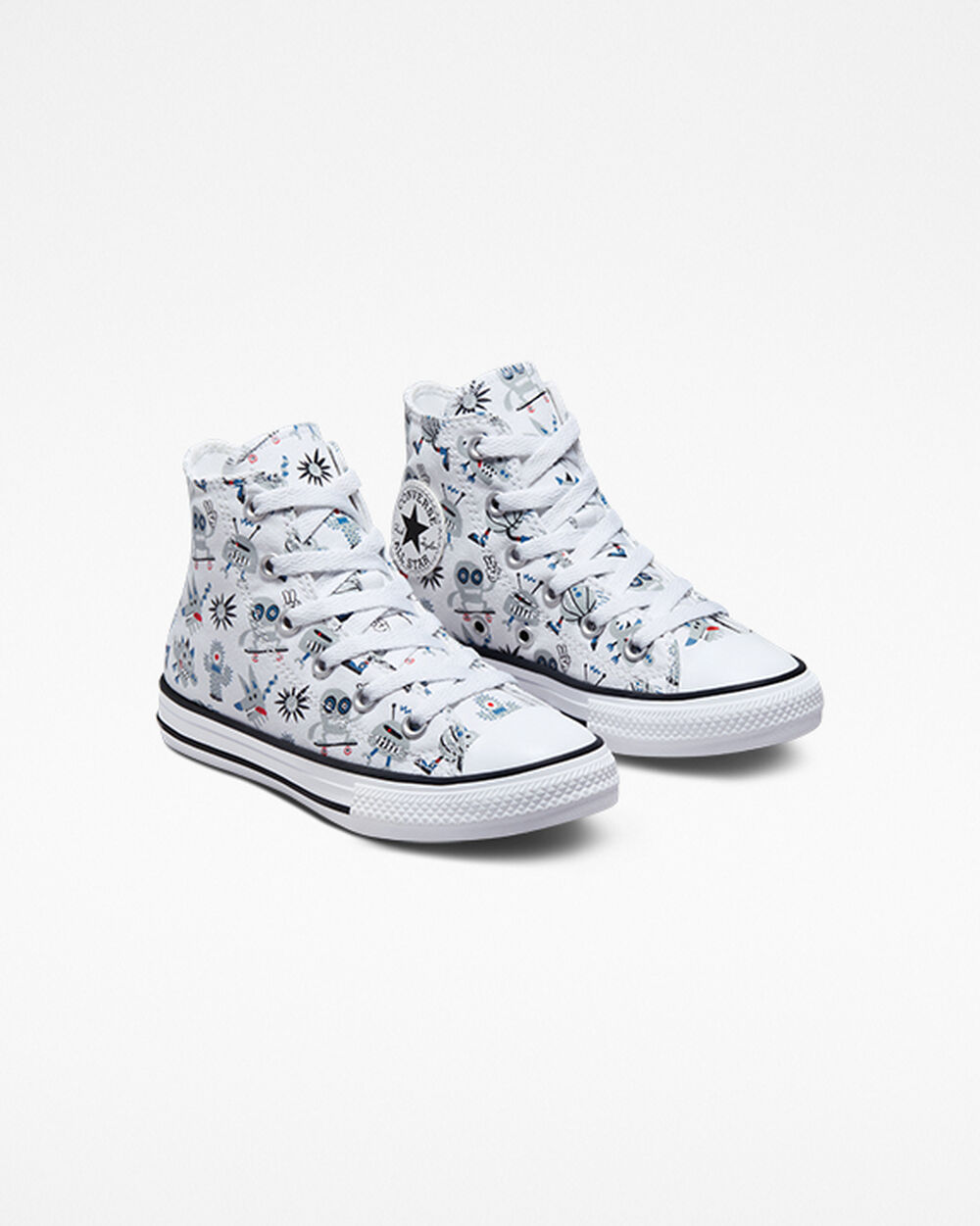 Zapatillas Converse Chuck Taylor All Star Niña Blancas Gris Azules | Chile-67150