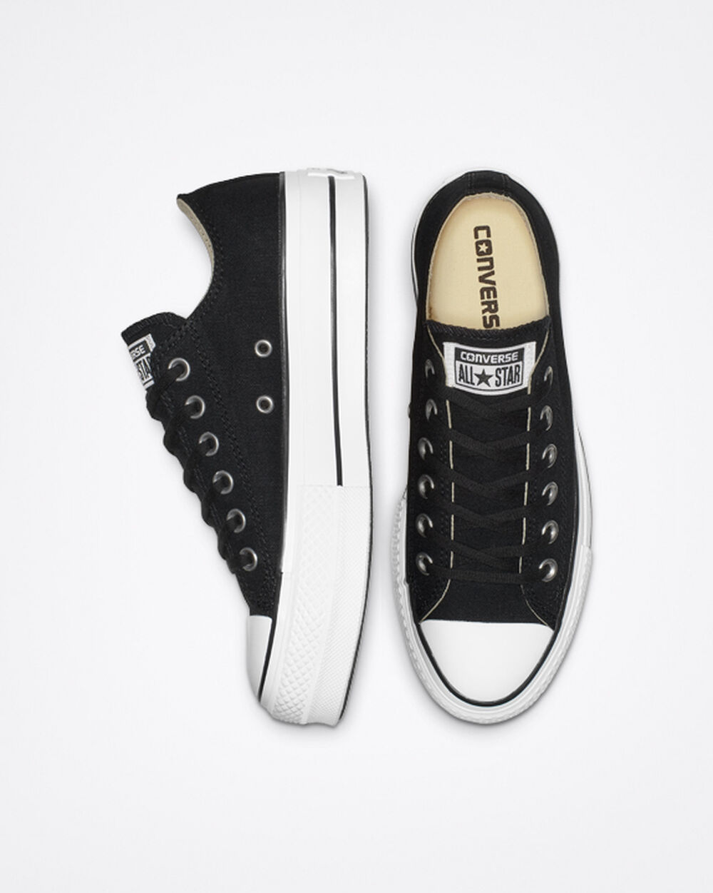 Zapatillas Converse Chuck Taylor All Star Mujer Negras Blancas | Chile-68427