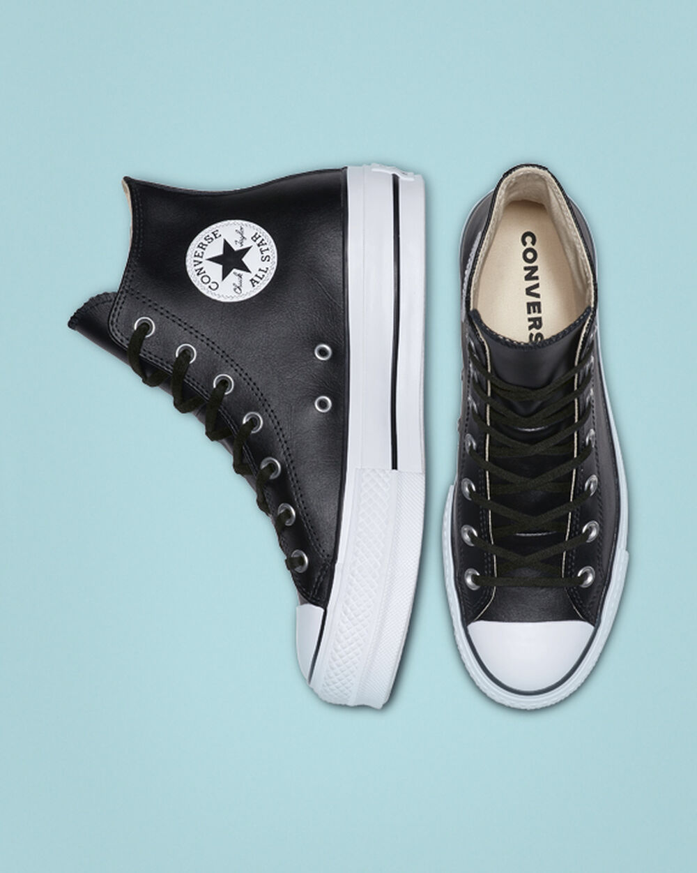 Zapatillas Converse Chuck Taylor All Star Mujer Negras Blancas | Chile-70615