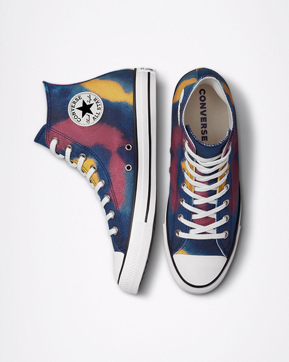 Zapatillas Converse Chuck Taylor All Star Hombre Azules Multicolor Blancas | Chile-82495