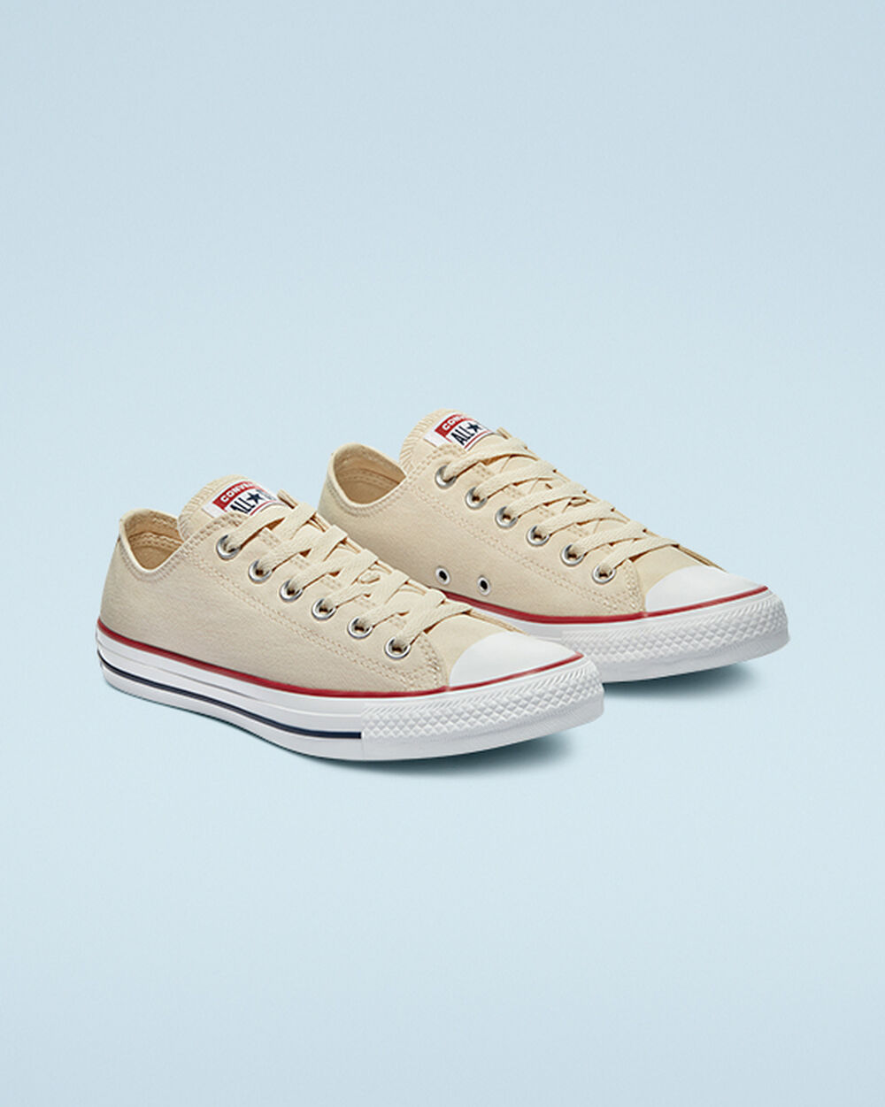 Zapatillas Converse Chuck Taylor All Star Mujer Beige Blancas | Chile-84092